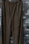 Mutedance 24 Autumn and Winter Loose Silk Cashmere Flower Dye Trousers MD-MD24FW52-CELADON MD24FW50